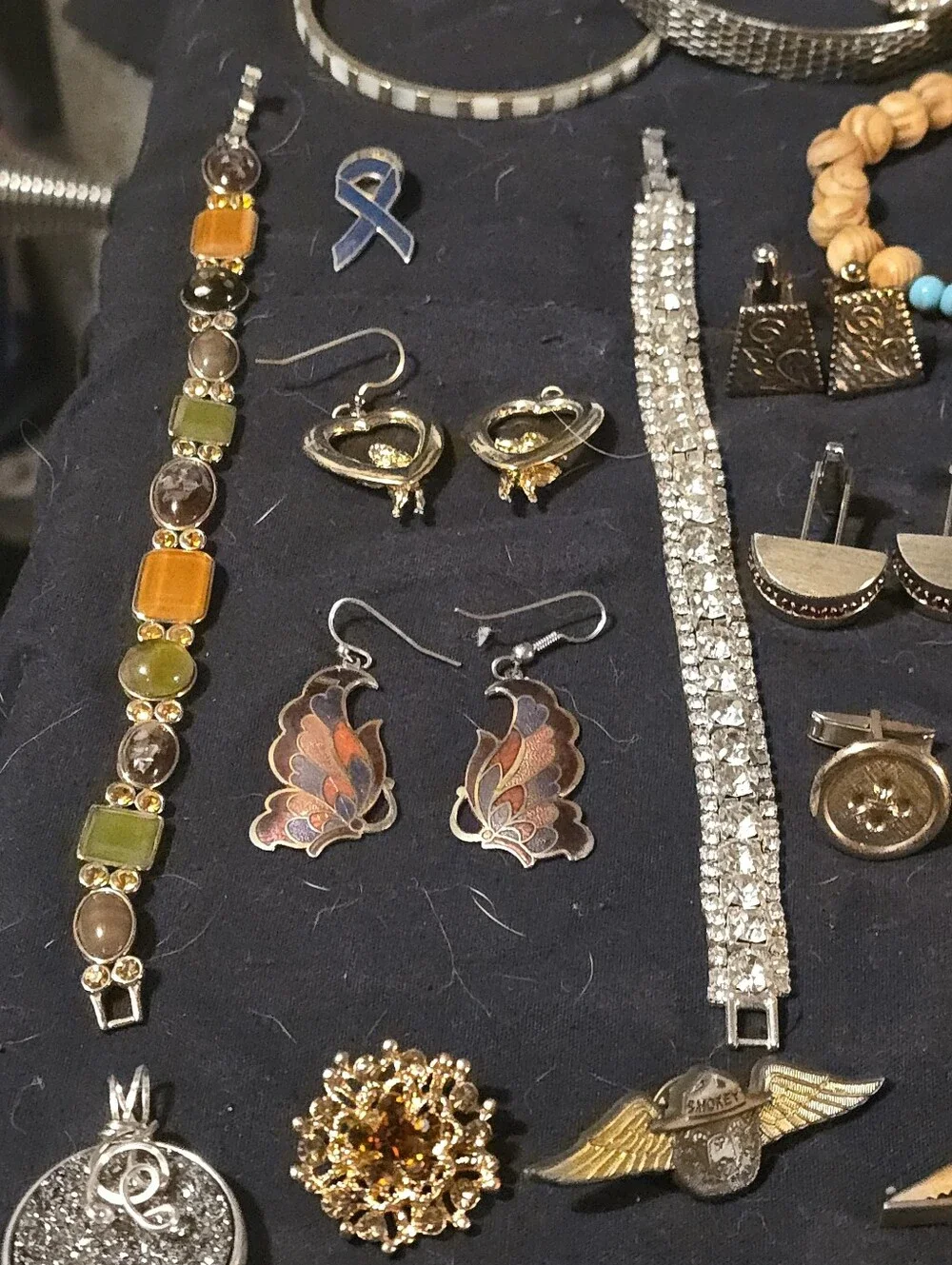 ESTATE Jewelry VINTAGE some Signed LC, 925, SWANK, BOMB PARTY, SARAH COV, Oberon - Picture 3 of 12